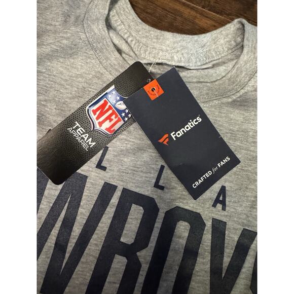 Dallas Cowboys NFL Fanatics T-Shirt Adult M Gray NWT - Picture 3 of 6